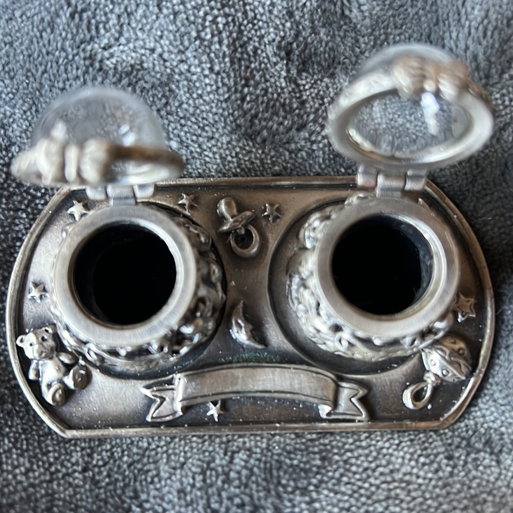 First Tooth/First Curl Pewter Containers - Picture 3 of 4